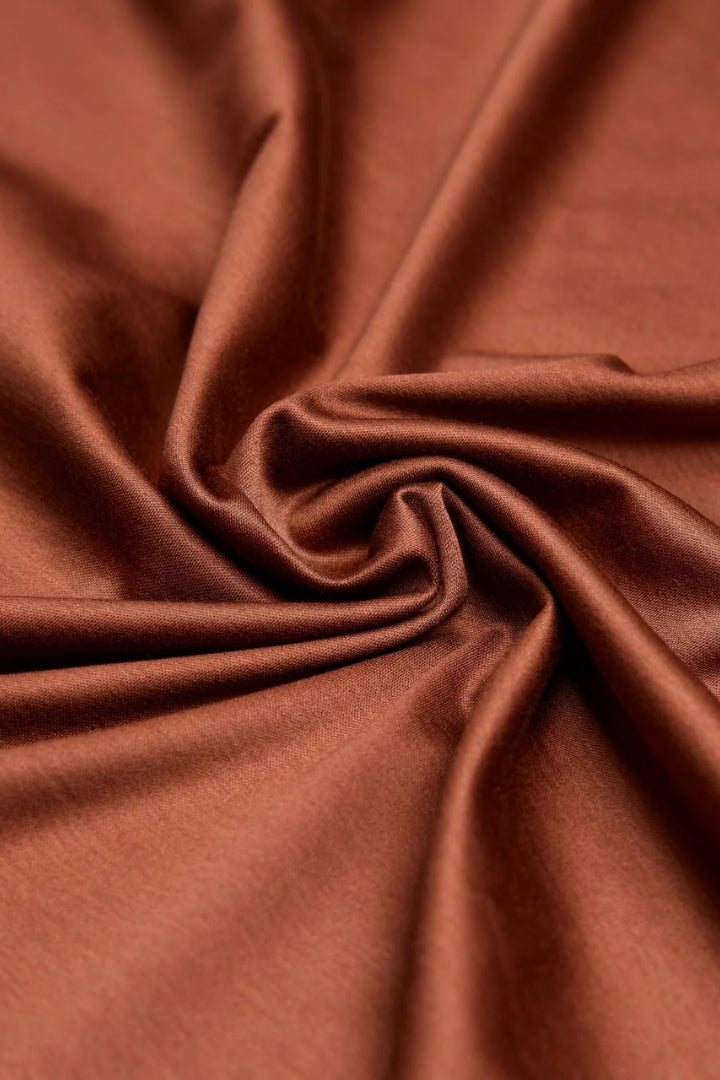 Premium Glossy T-Shirt Dark Brown