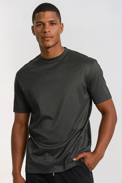 Premium Glossy T-Shirt Dark Green