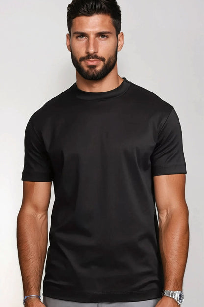 Premium Glossy T-Shirt Black