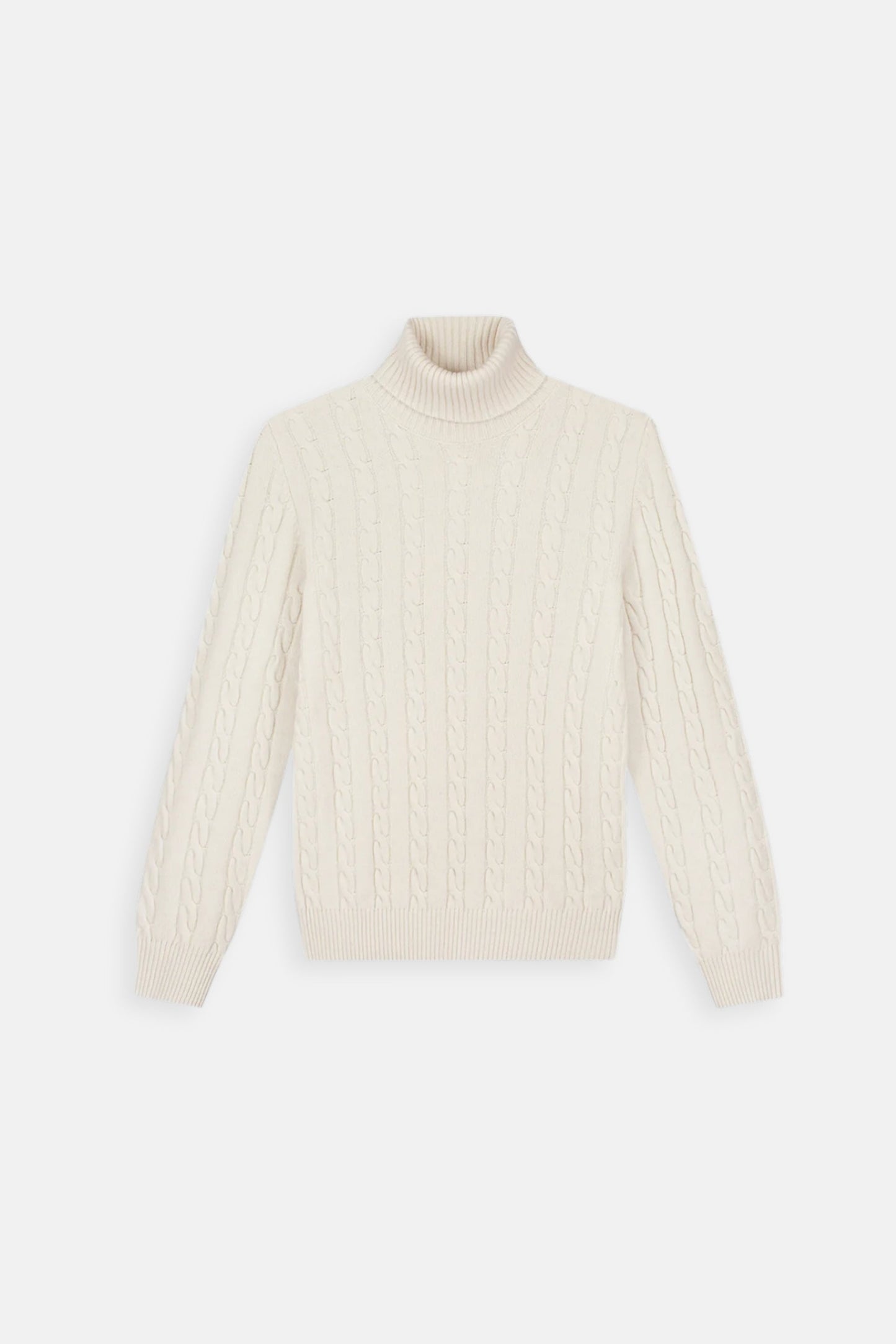 Saint-Malo Fisherman Turtleneck - Ecru