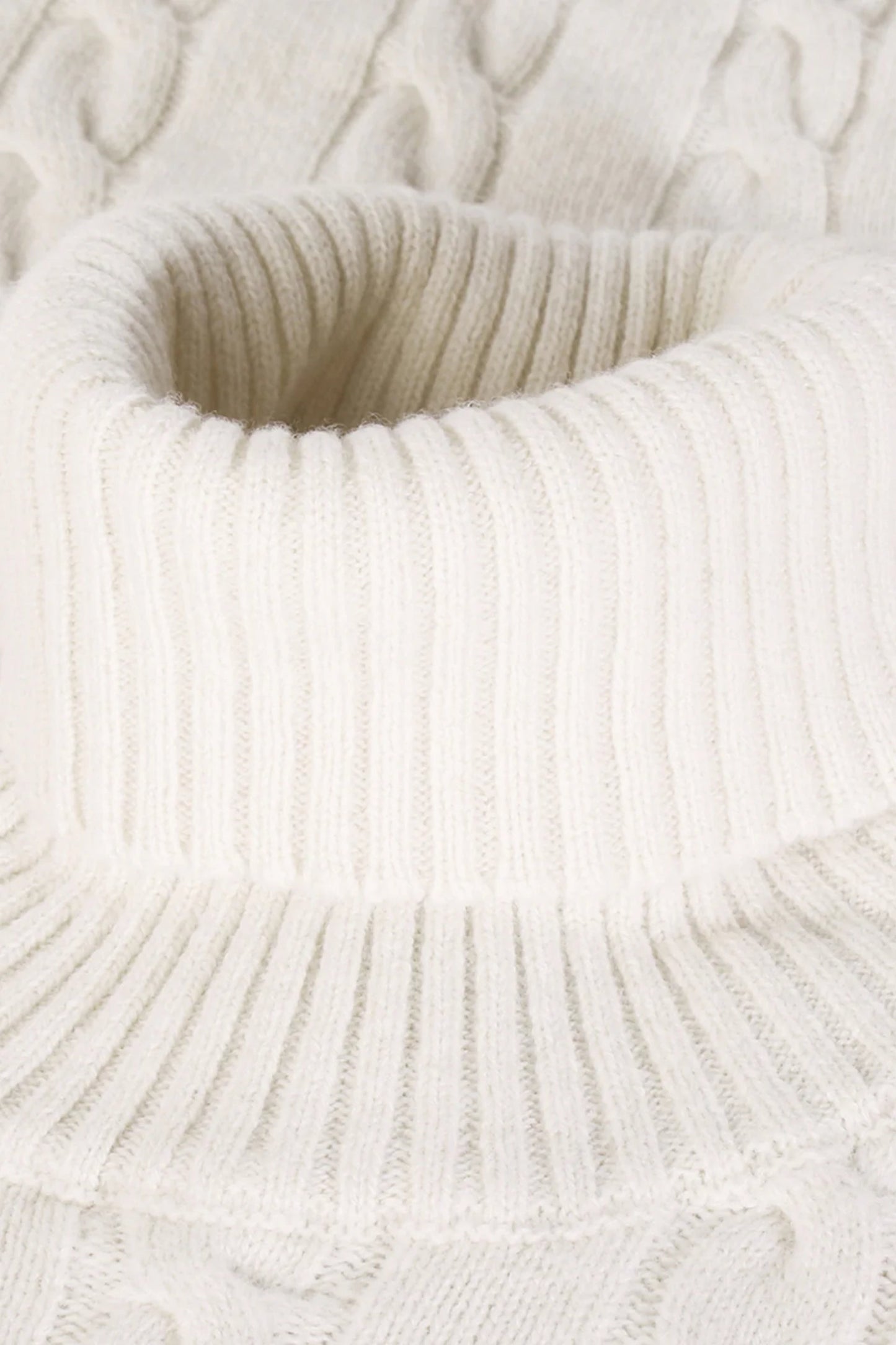 Saint-Malo Fisherman Turtleneck - Ecru