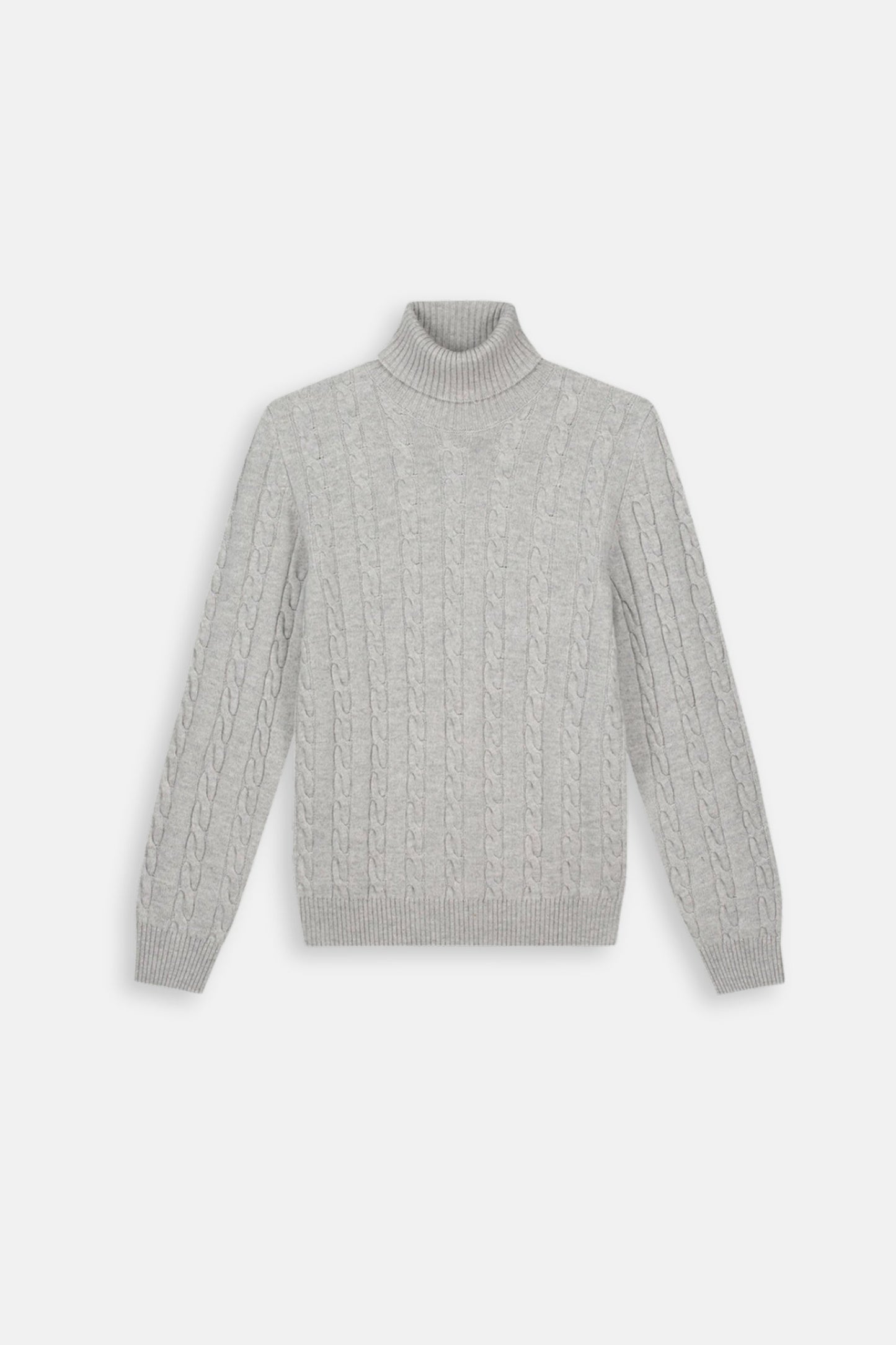 Saint-Malo Fisherman Turtleneck - Grey