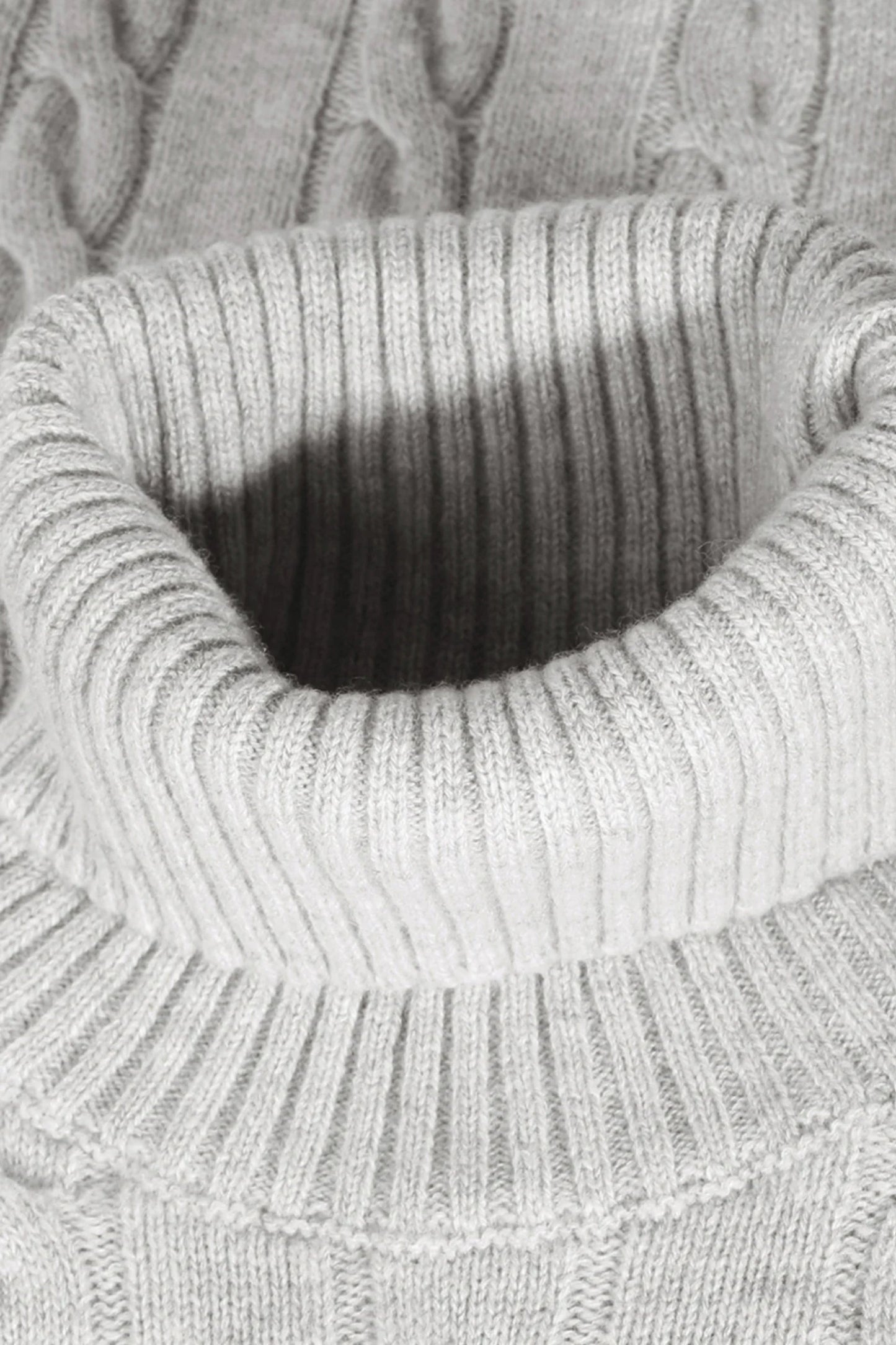 Saint-Malo Fisherman Turtleneck - Grey