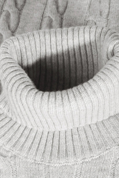 Saint-Malo Fisherman Turtleneck - Grey