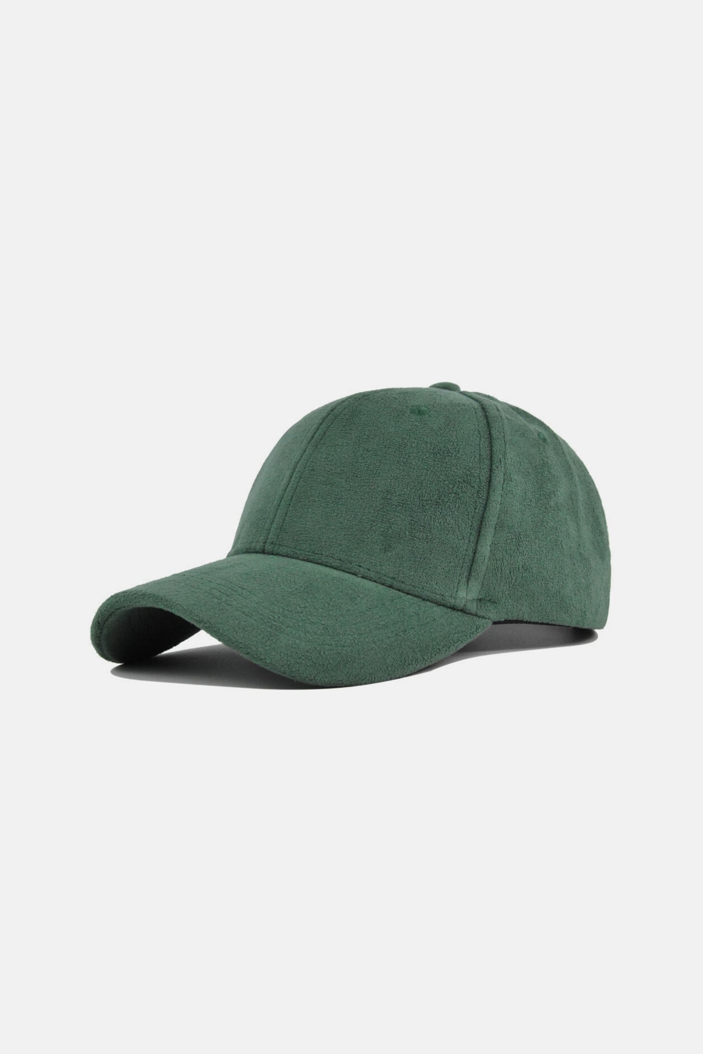 Suede baseball cap green