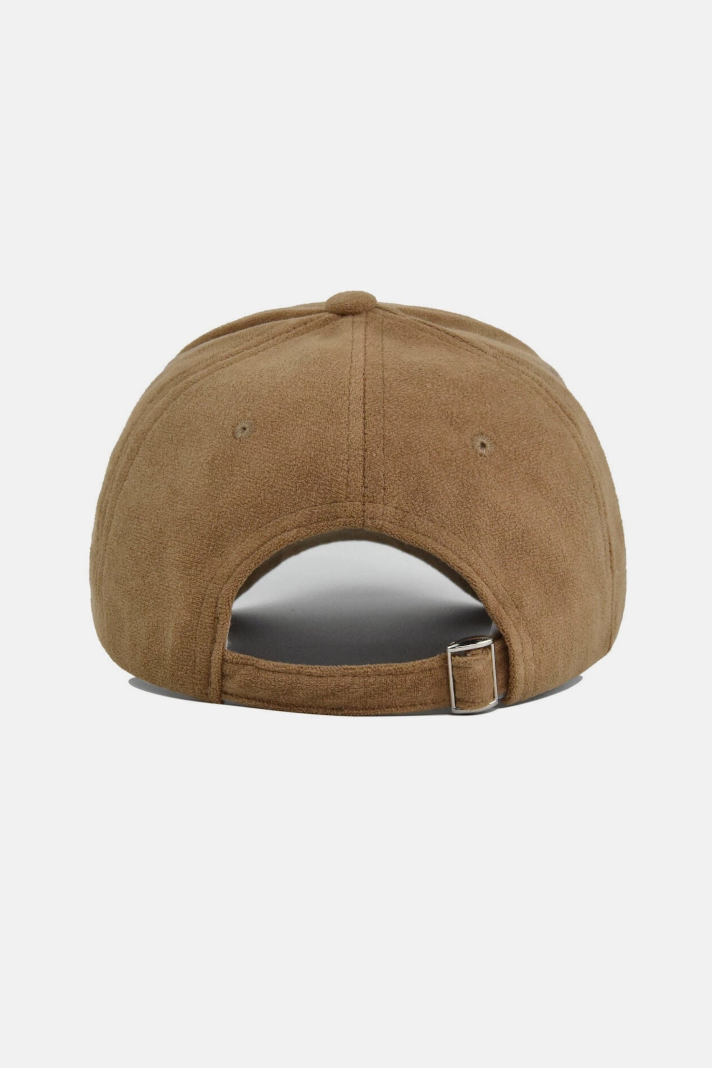 Suede baseball cap khaki beige or something