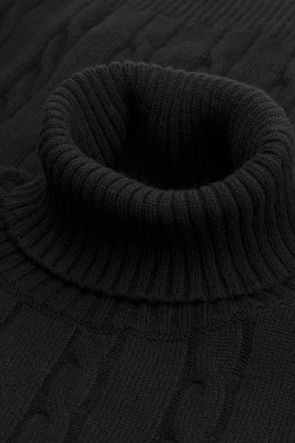 Saint-Malo Fisherman Turtleneck - Black