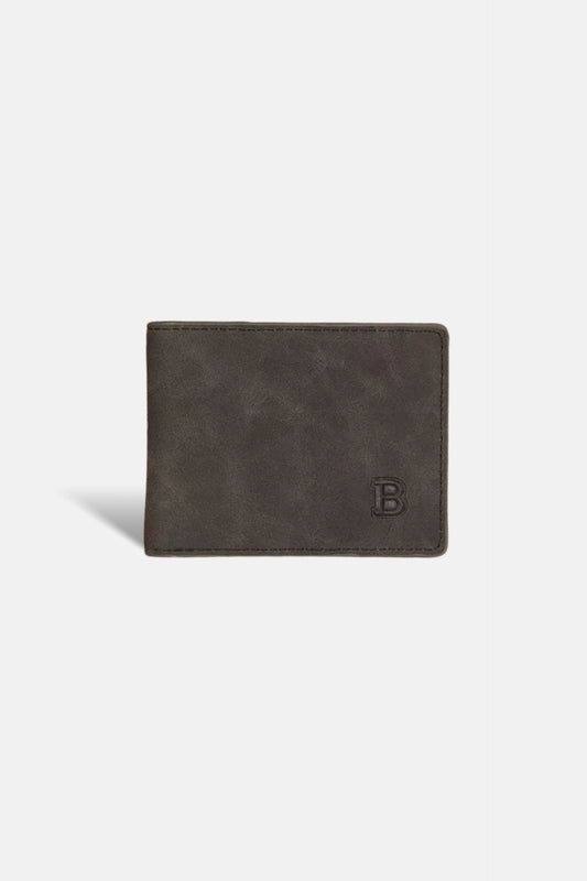 Brown suede wallet