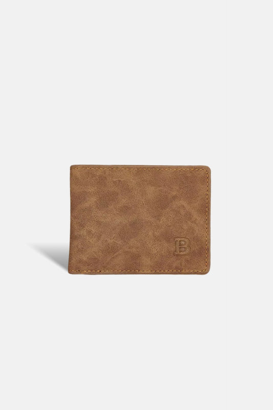 Light brown suede wallet