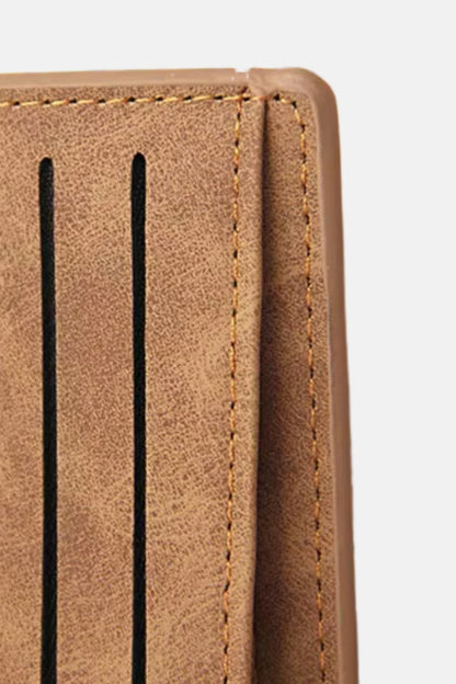 Light brown suede wallet