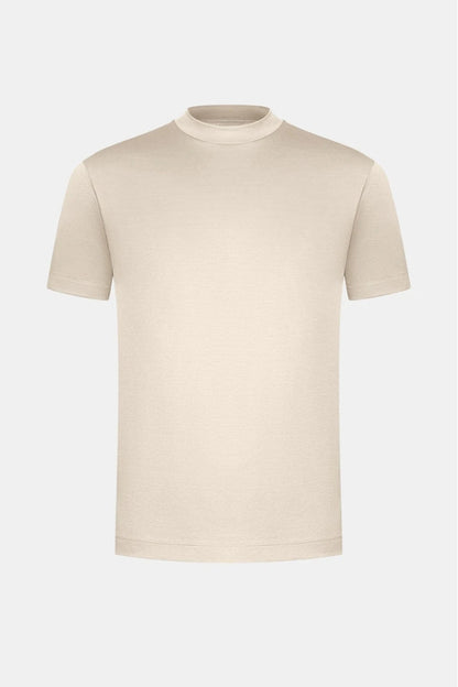 Premium shiny T-Shirt beige