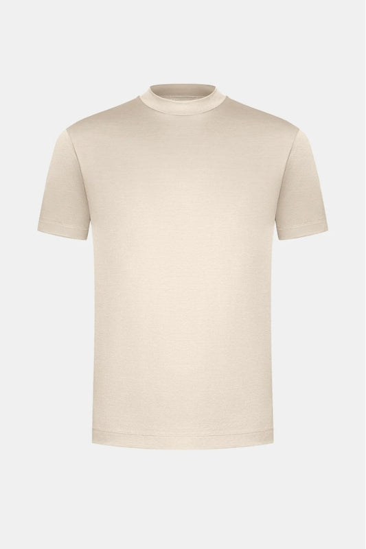 Premium shiny T-Shirt beige